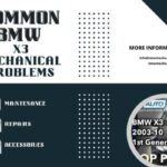 Common BMW X3 Mechanical Problems