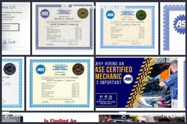 BMW Mechanic Reno has ASE certifications