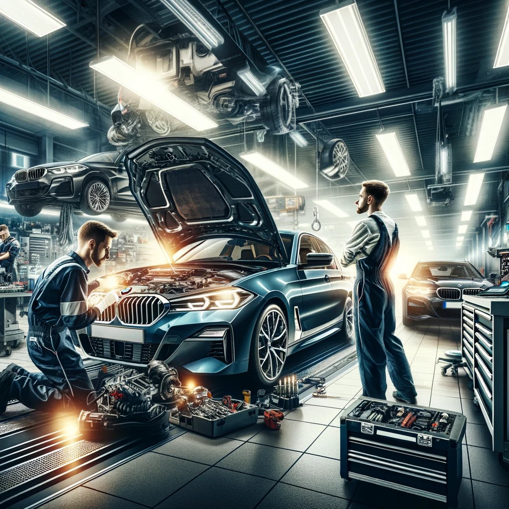 BMW auto mechanics
